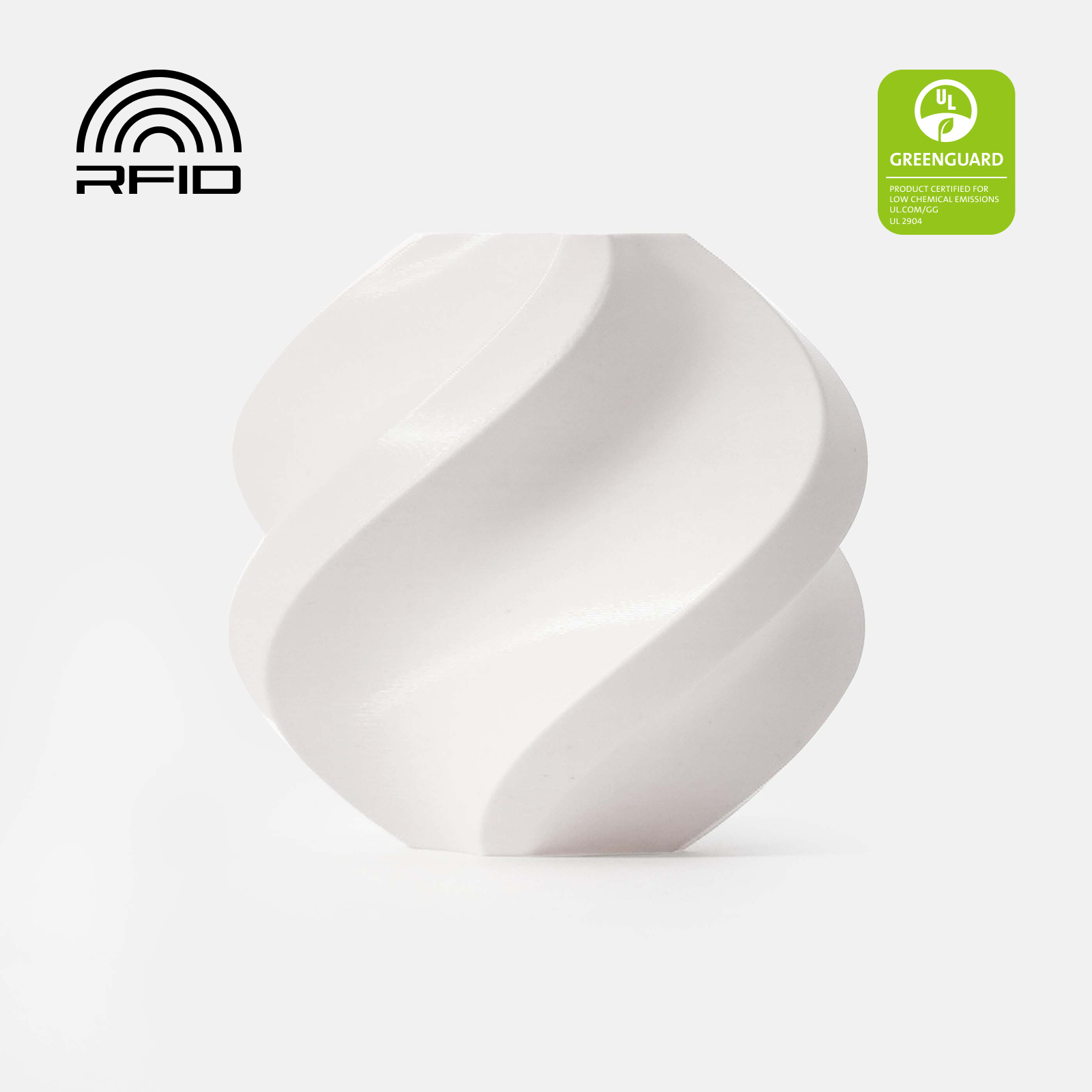 Bambu Lab Bambu Lab - PLA Basic - Blanc Jade (Jade White) - 1.75 mm - 1 kg