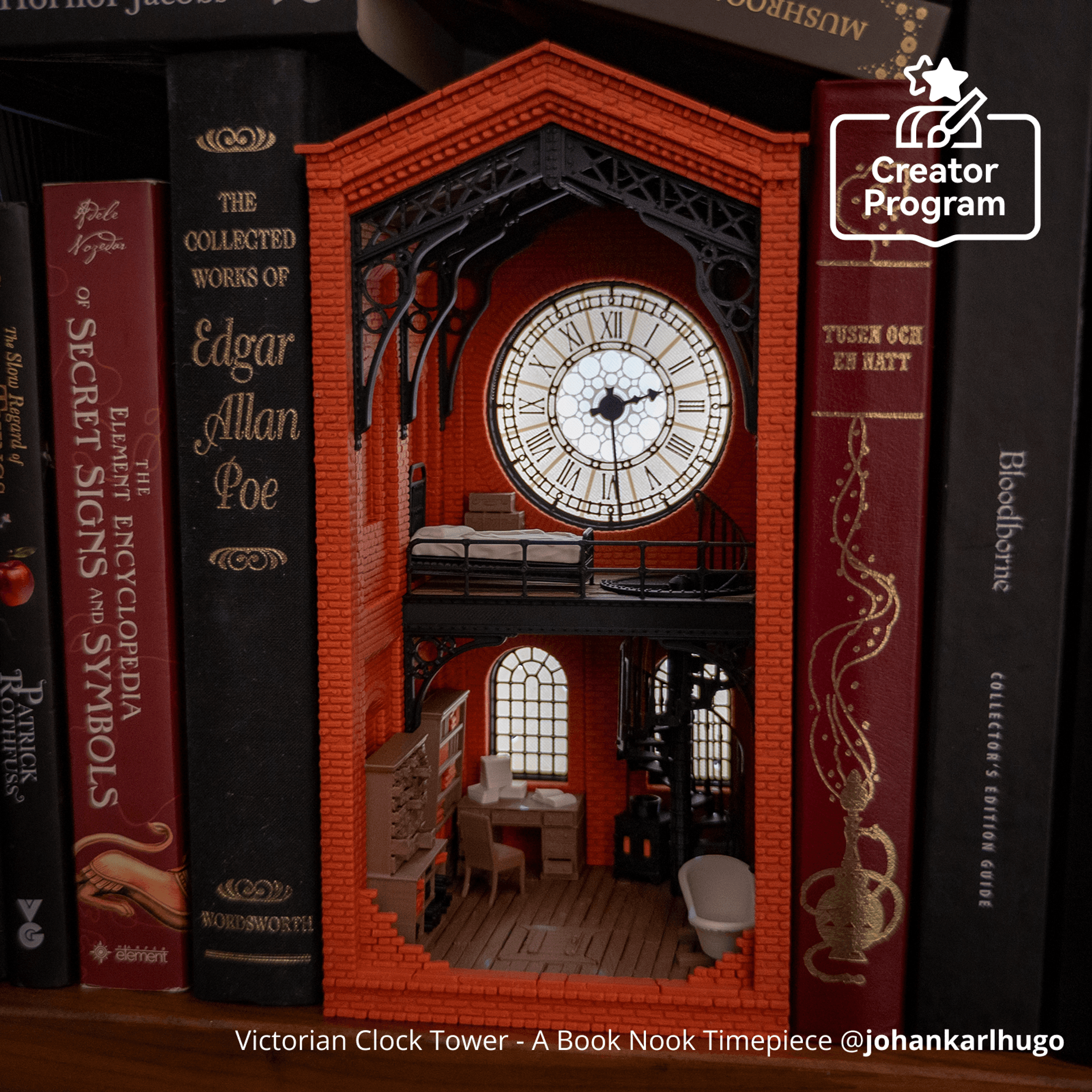 Victorian Clock Tower - A Book Nook Timepiece | Bambu Lab EU Store