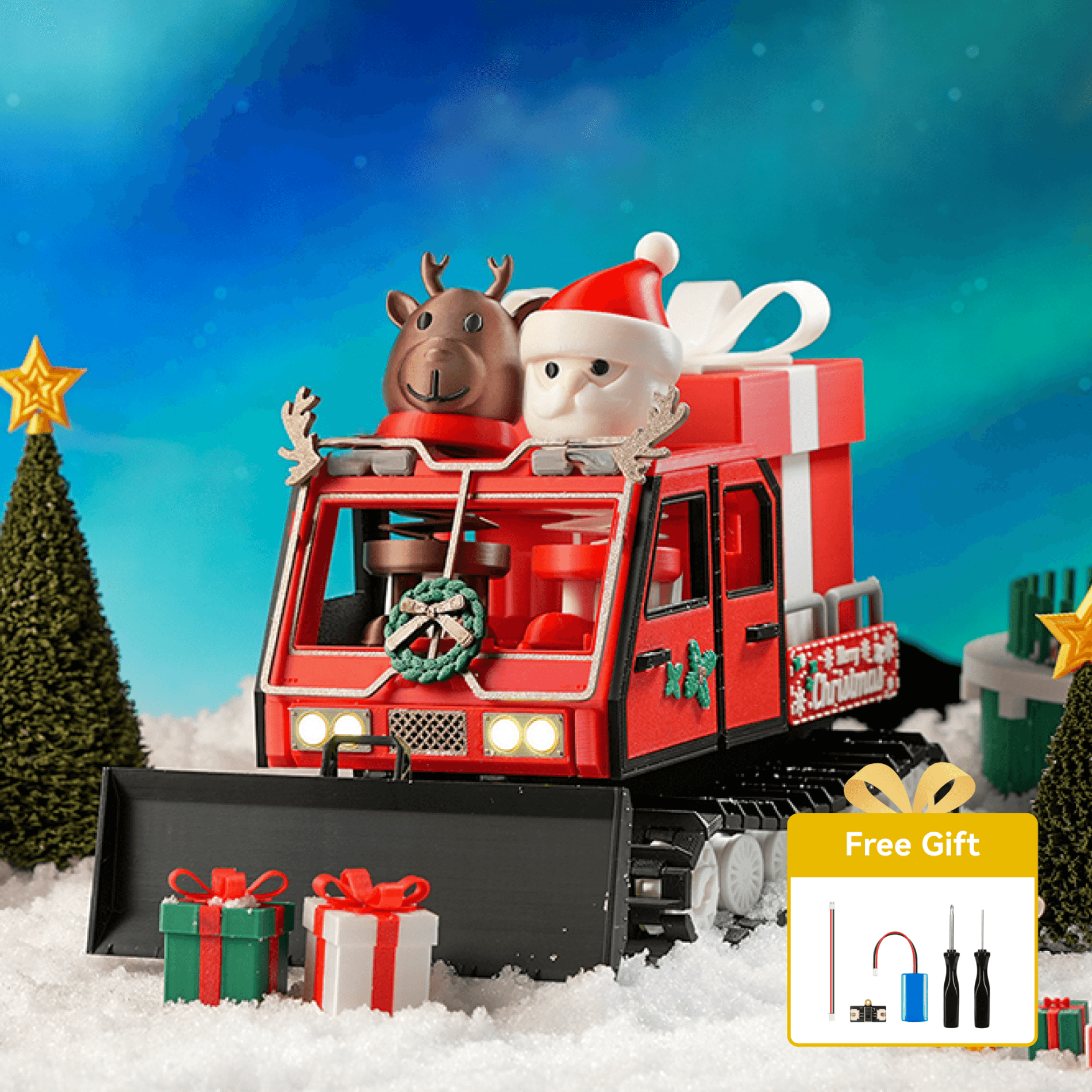 Christmas Santa's Snowcat - CyberBrick RC | Bambu Lab EU Store