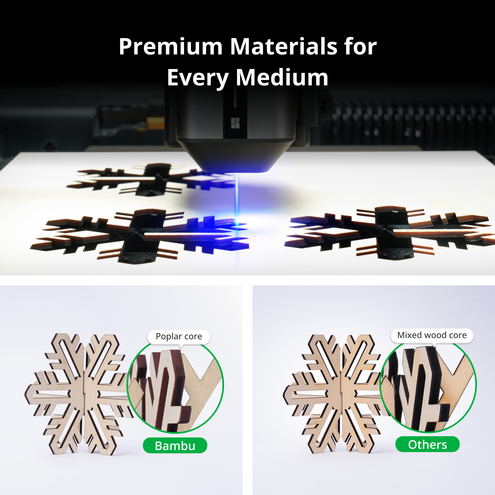 Laser Material Kit – Starter Pack（49 pcs） | Bambu Lab EU Store