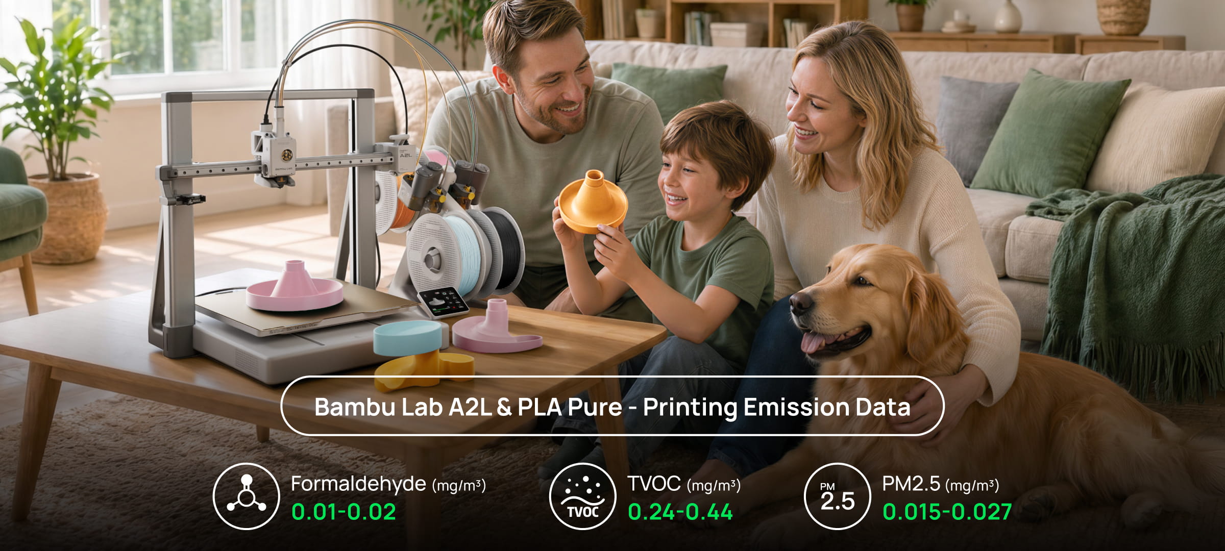 PLA Pure - emisii reduse 1