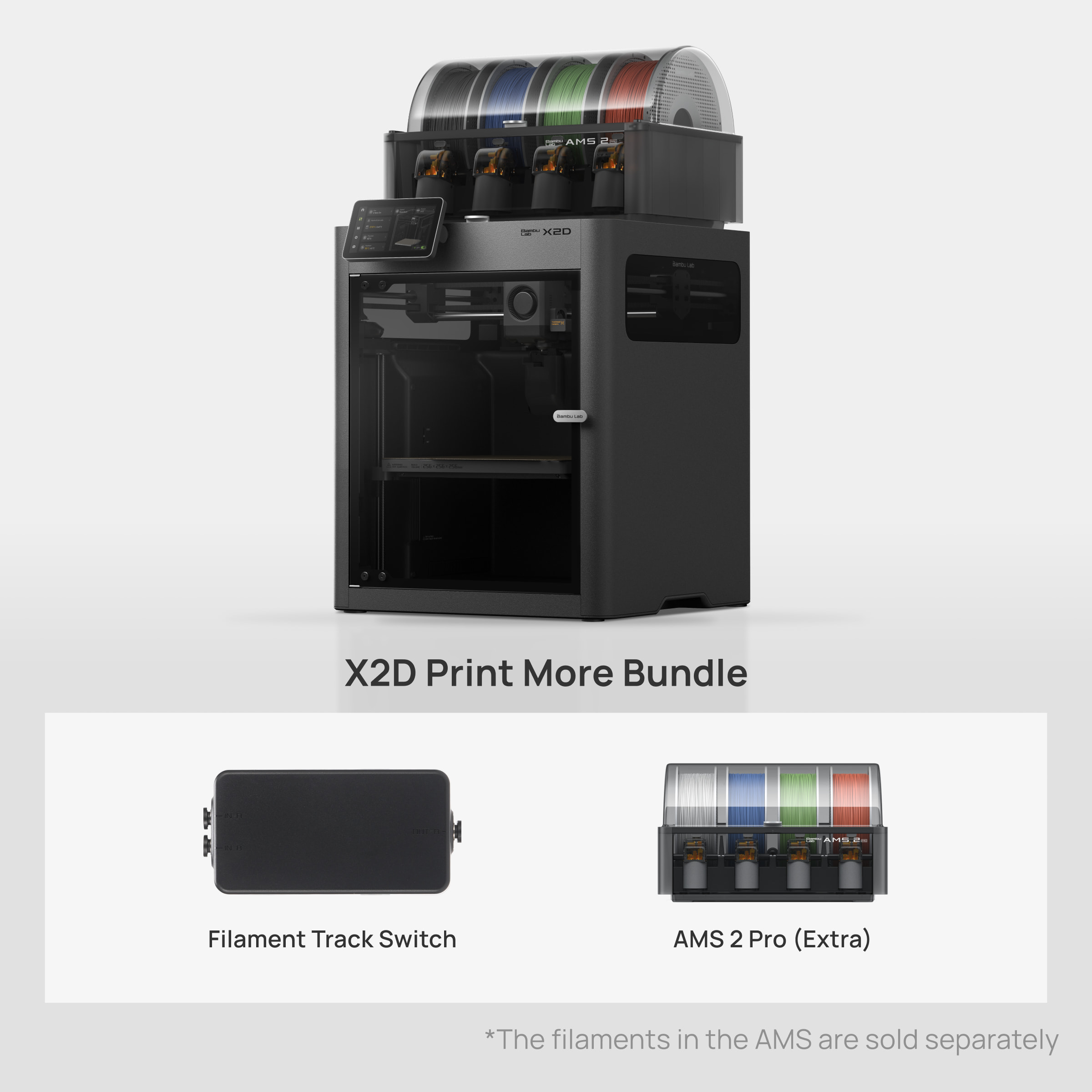 プリンター・複合機 Bambu Lab X2D Buy Bambu Lab X2D: Budget Dual Extruder 3D Printer for Easy