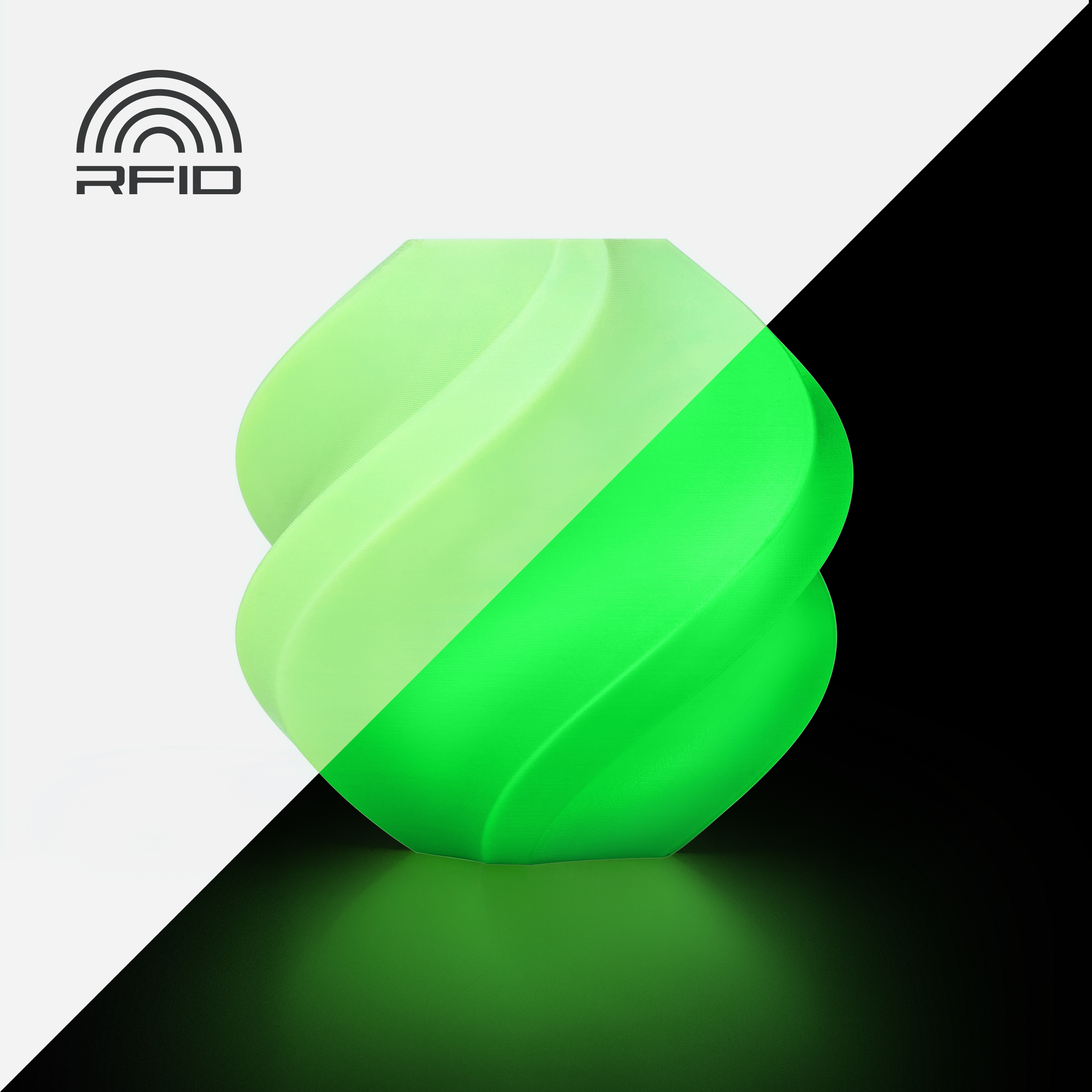 Bambu Lab PLA Glow Glow Green