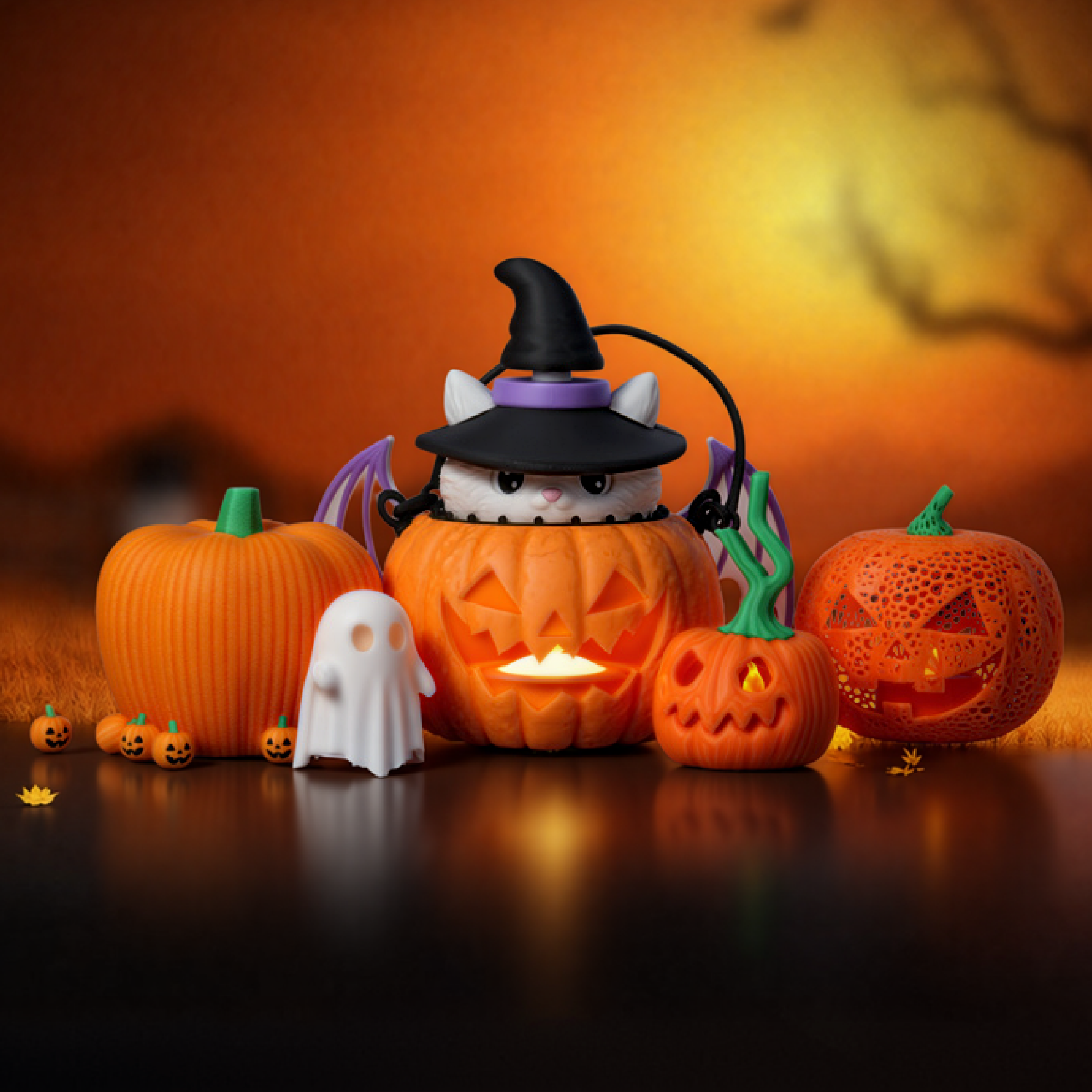 Halloween Special Bundle - Pumpkin Family | Bambu Lab EU Store