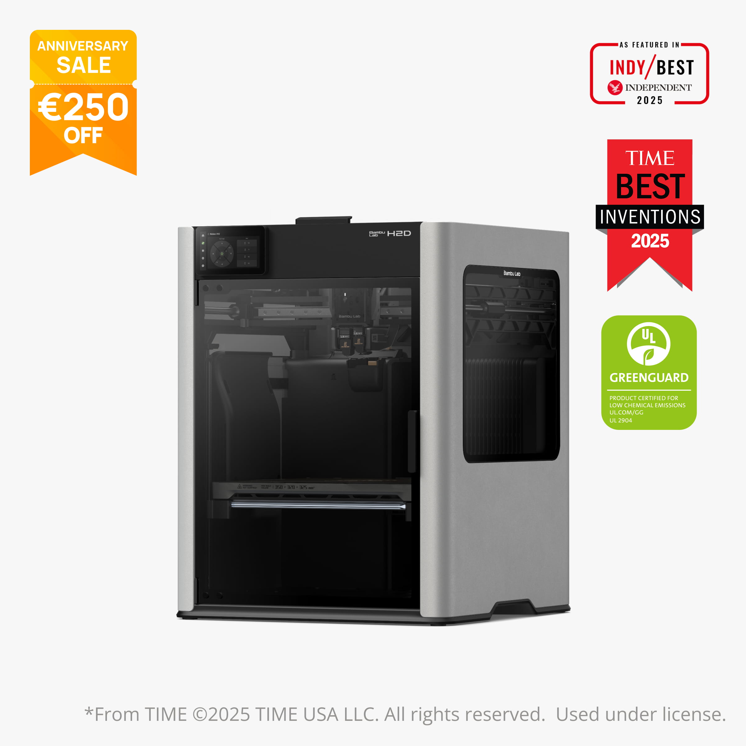 Bambu Lab H2D | Dual Extruder 3D Printer