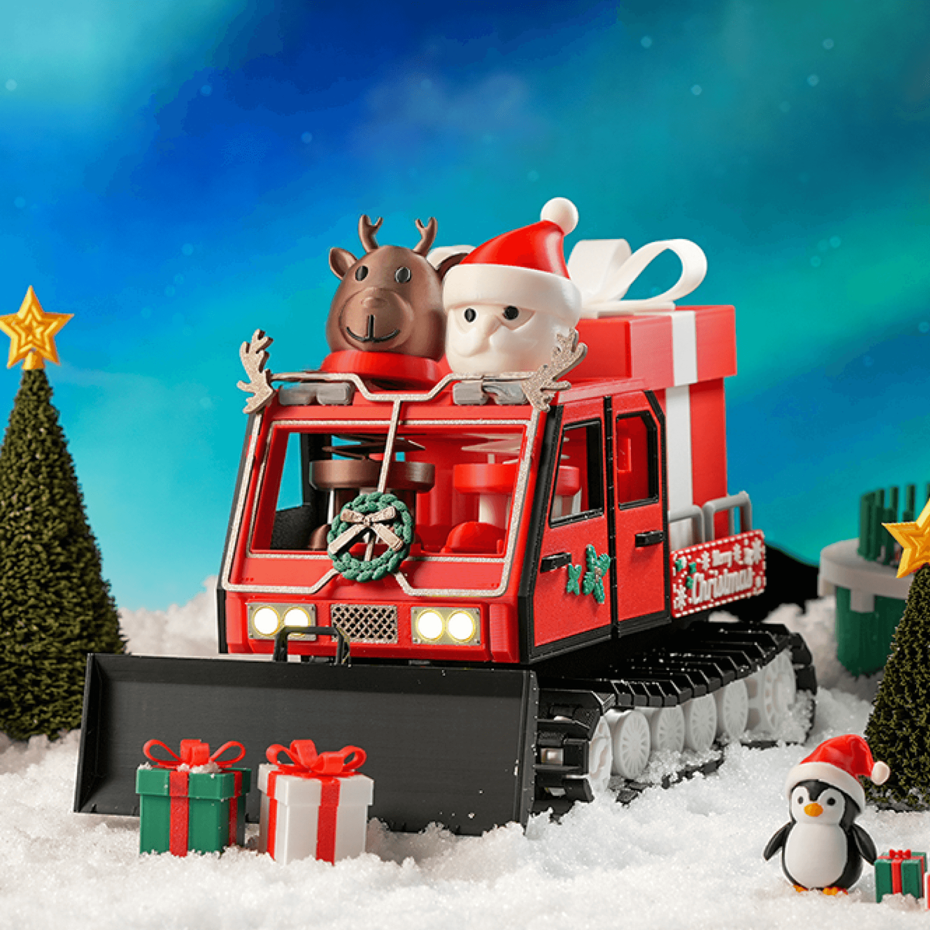 Christmas Santa's Snowcat 009 - CyberBrick RC | Bambu Lab Store EU