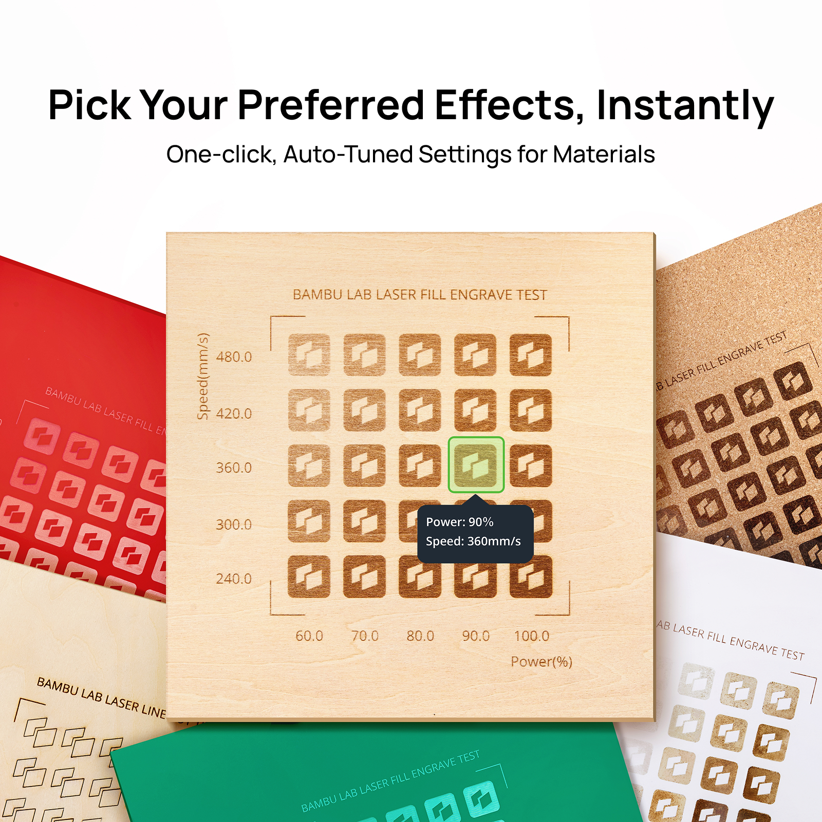 Laser Material Kit – Starter Pack（49 pcs） | Bambu Lab EU Store