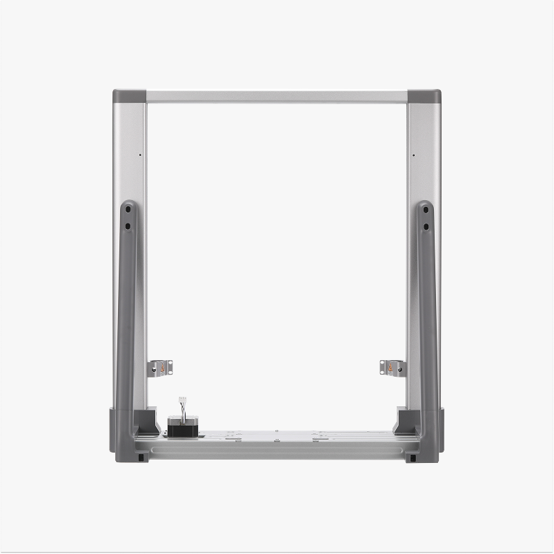 Cadre de l'imprimante Bambu Lab A2L, vue arrière avec supports latéraux